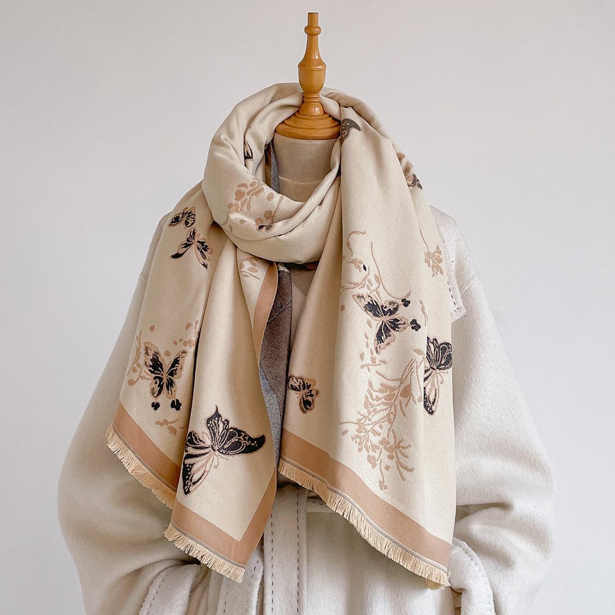 Women Imitation Cashmere Scarf - огляд і ціна Pashmina Wrap Large