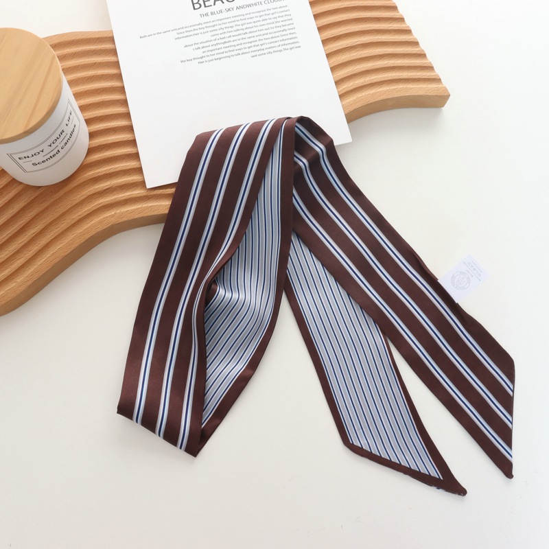 2025 New Striped Small Silk Sc - огляд і ціна Silk Tie Striped
