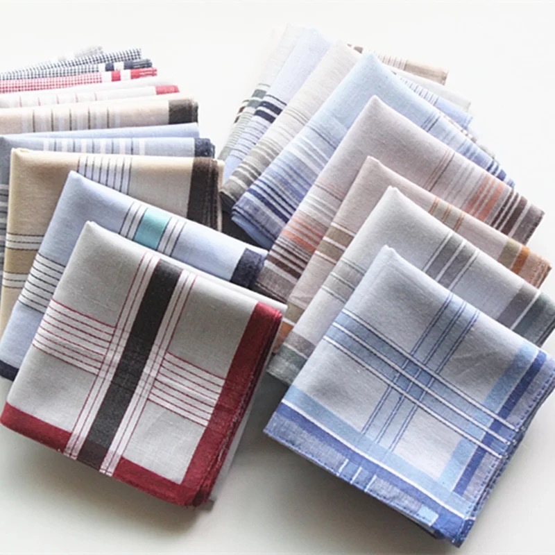 100% Cotton Handkerchief Plaid - огляд і ціна Handkerchief Cotton Men