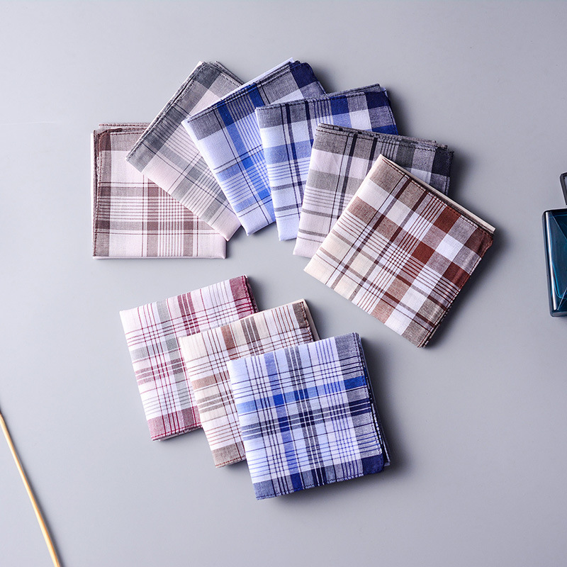 100% Cotton Handkerchief Plaid - огляд і ціна Handkerchief Cotton Men