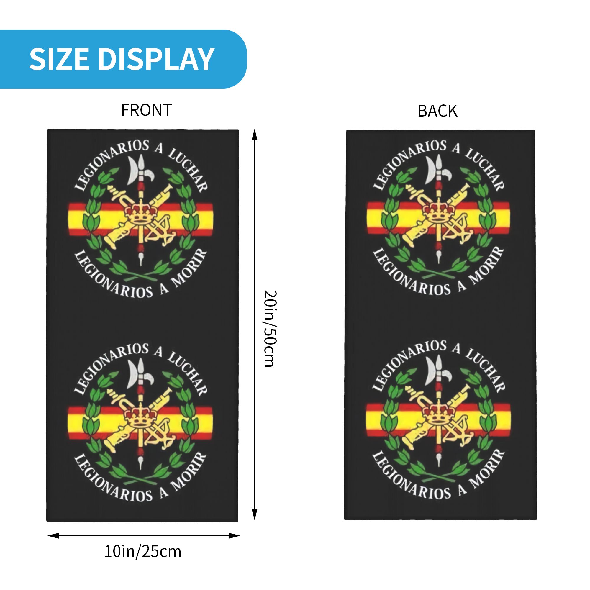 Custom Spanish Legion Bandana  - огляд і ціна Neck Warmer Tube