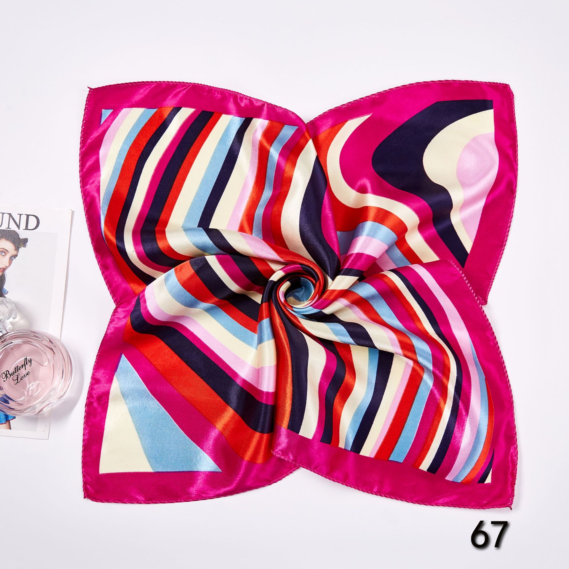 50*50cm Square Silk Scarves Sc - огляд і ціна Scarf Silk Square