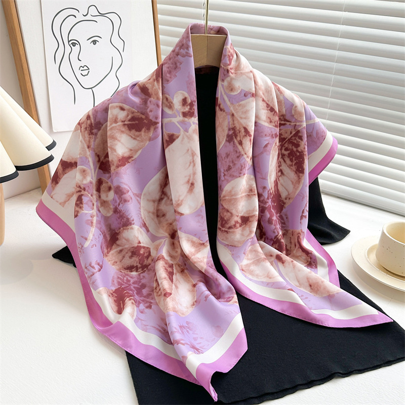 Retro 90cm Printed Large Squar - огляд і ціна Scarf Silk Square