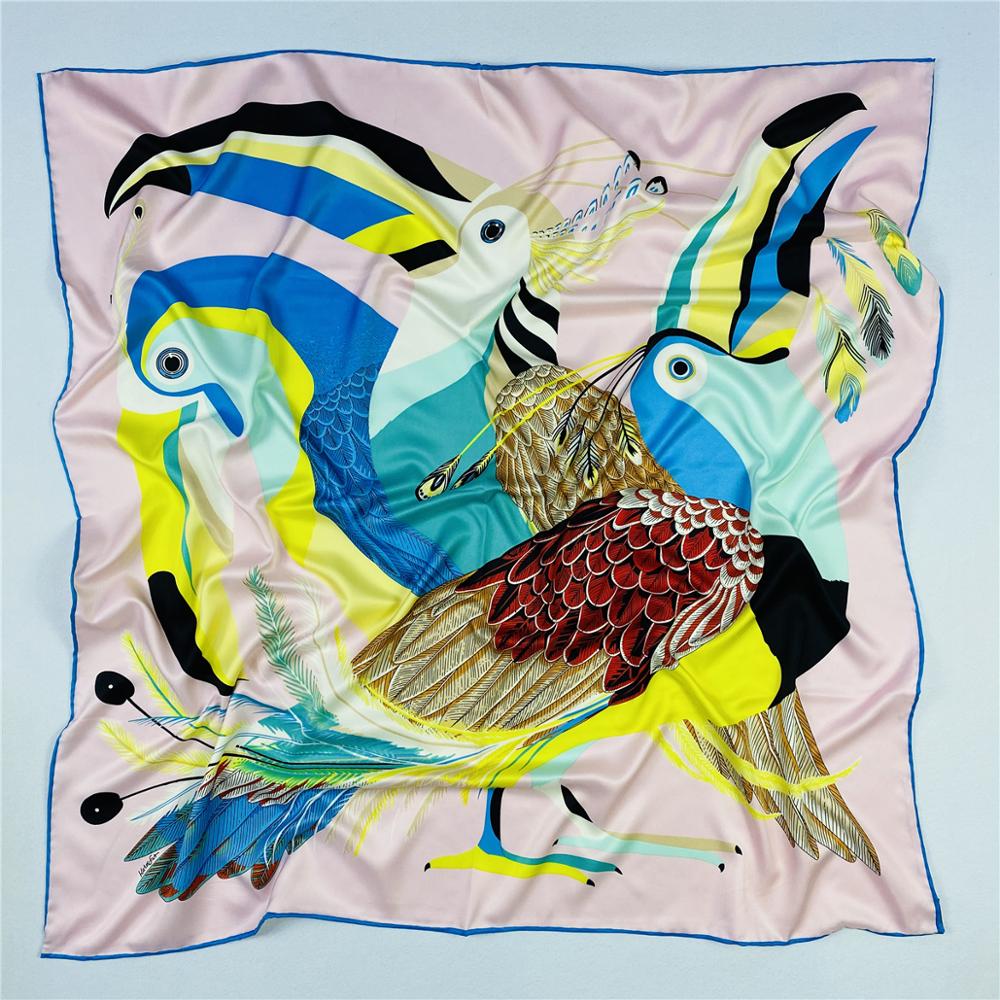 90cm Luxury Parrot Twill Silk  - огляд і ціна Scarf Silk Square
